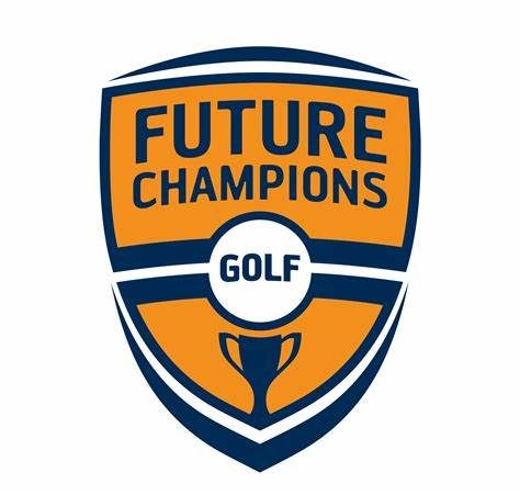 Future Champions Golf shield logo with a golf ball and trophy