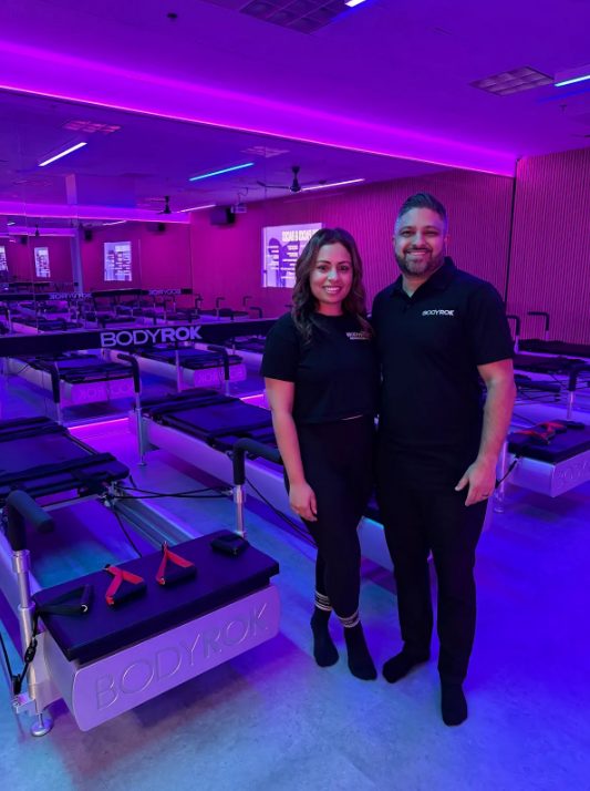 Neha and AJ Arora, founder of BODYROK